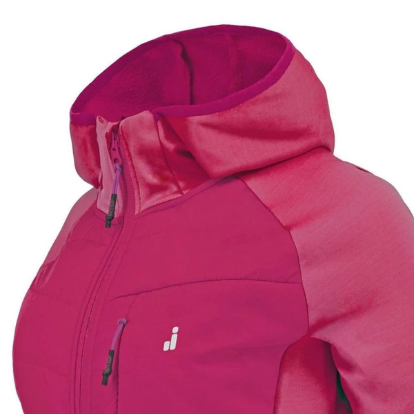 Woman's jacket Joluvi Hybrid Fuxia - 2