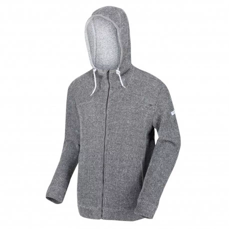 Men's hooded fleece Regatta Laszlo Gray - 1