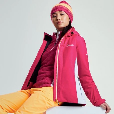 Дамско яке за ски и сноуборд Dare 2b Contrive Pink Fusion - 2