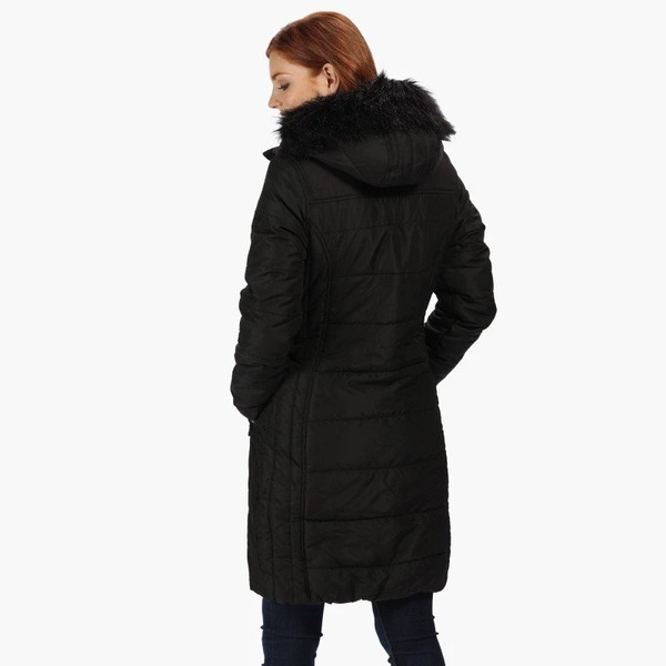 Regatta Ladies Fermina Long Length Jacket Black - 2