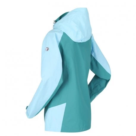 Women's Regatta Waterproof Jacket Calderdale Cool Aqua - 3