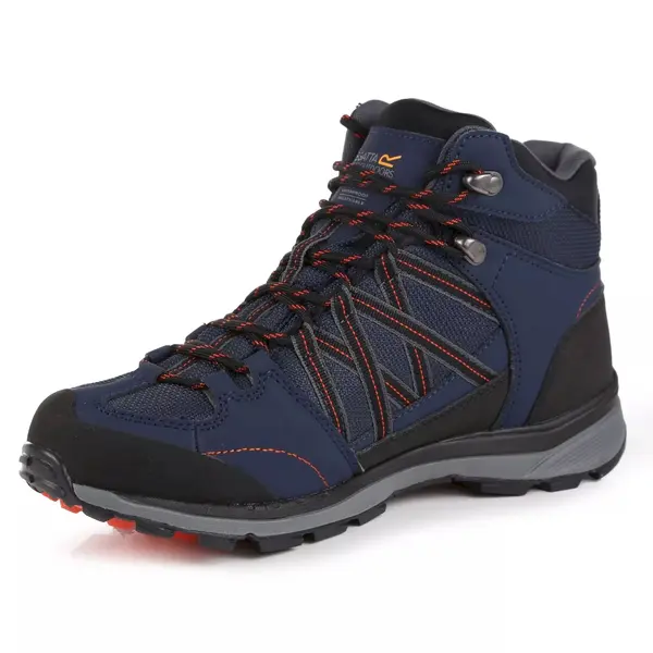 Shoes Regatta Samaris II Mid Navy Burnt Salmon - 4