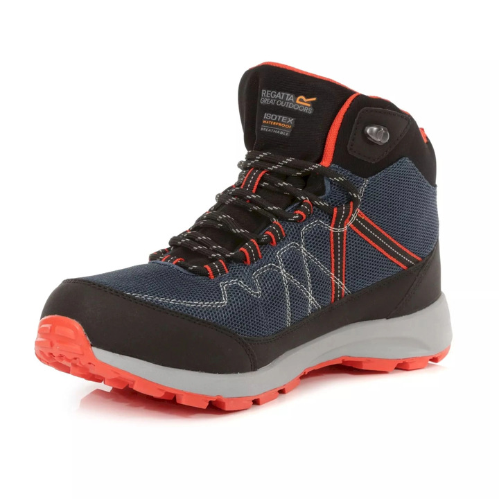 Обувки с мембрана Regatta Samaris Lite Mid Moonlight Denim Orange - 1