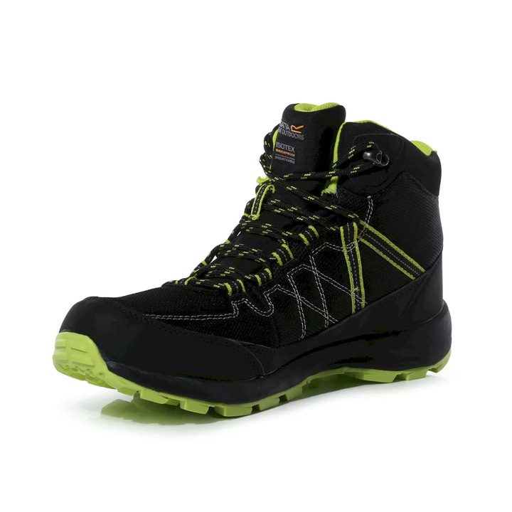 Shoes Regatta Samaris Lite Mid Black Lime Punch - 3