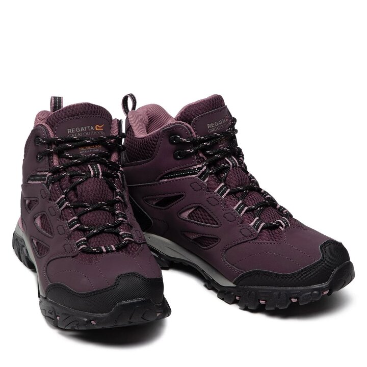 Дамски обувки Regatta Holcombe Burgundy Mid - 2