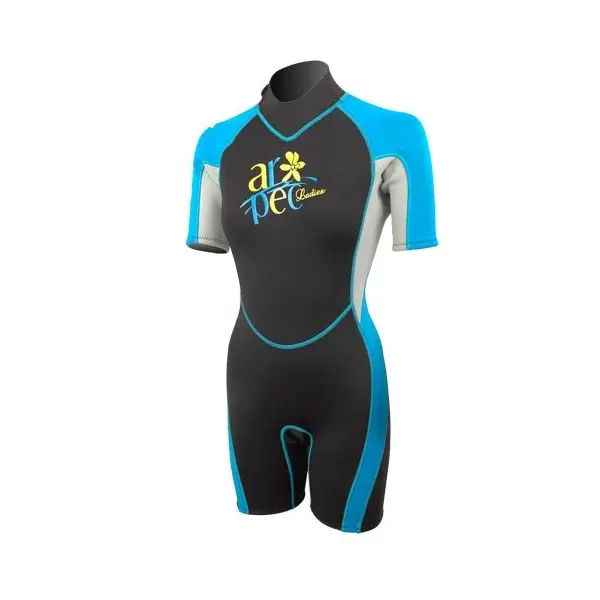 Wetsuit women's Aropec Vitality Shorty Turquoise - 1