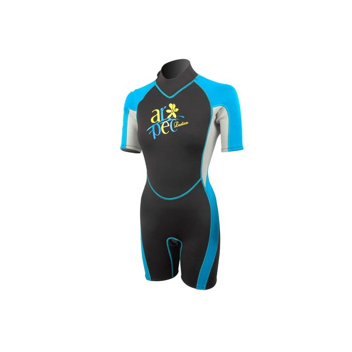 Wetsuit women's Aropec Vitality Shorty Turquoise - 1