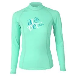 Lady's rashguard Aropec Teal long sleeve - 1