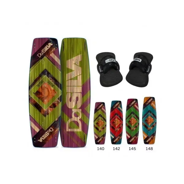 Kite board set with straps DaSilva Dark Shadow