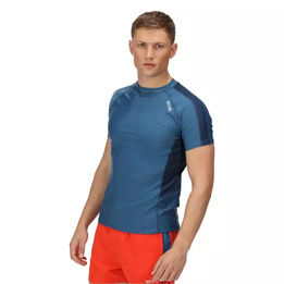 Regatta Rashguard Blue, short sleeve