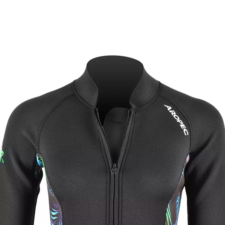 Неопреново боди Aropec 2mm Black - 8