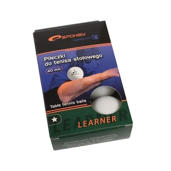 Table tennis balls Spokey Lerner white 6pcs - 4