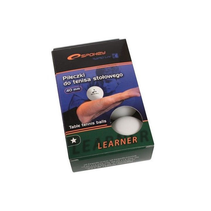 Table tennis balls Spokey Lerner white 6pcs - 4