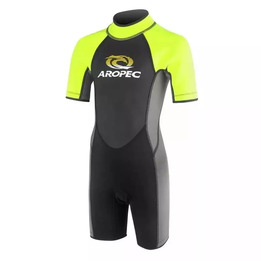 Wetsuit kids Aropec 2.5mm Yellow short