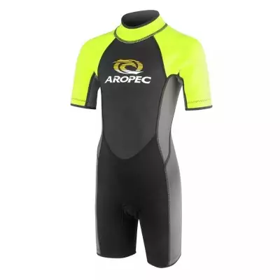 Wetsuit kids Aropec 2.5mm Yellow short