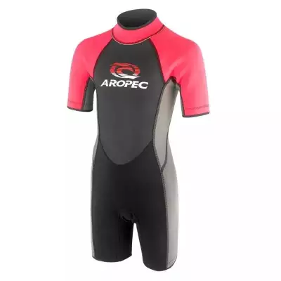 Wetsuit kids Aropec 2.5mm Pink short