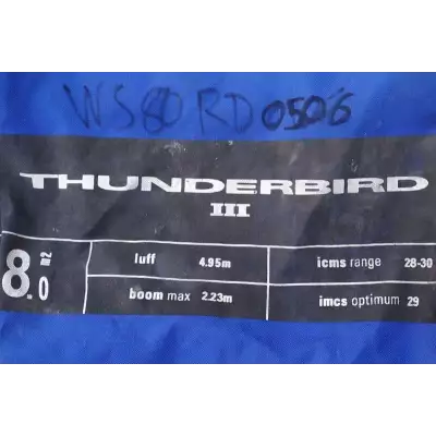 Used Windsurf sail Tushingham Thunderbird 8.0 0506