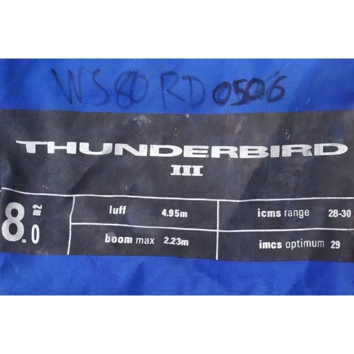 Windsurf sail Tushingham Thunderbird 8.0 0506 - 2