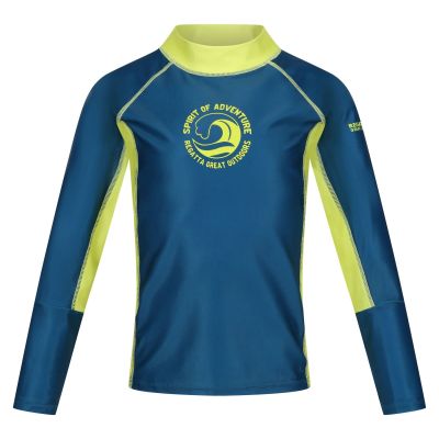 Детска блуза с ултравиолетова защита Regatta Hoku Citron