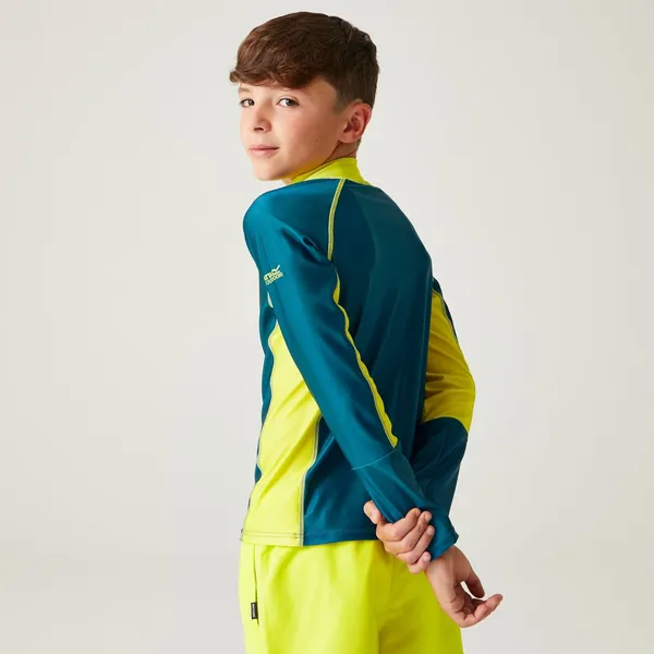 Детска блуза с ултравиолетова защита Regatta Hoku Citron - 4