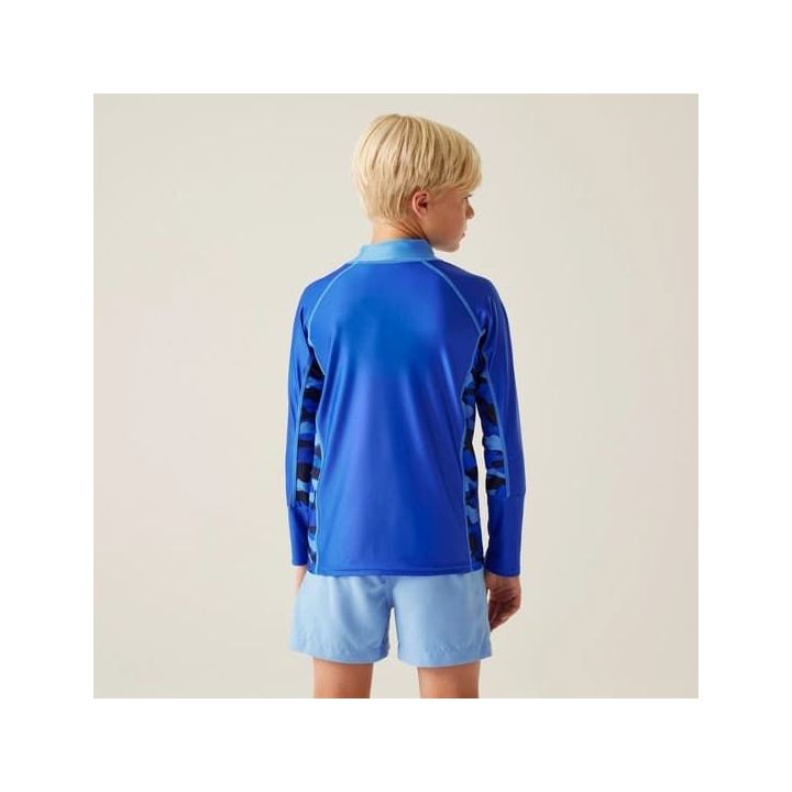 Детска блуза с ултравиолетова защита Regatta Hoku Olympian Blue - 4
