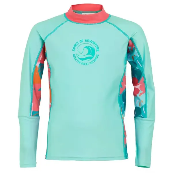Kids rashguard l/s, Regatta Aruba Blue
