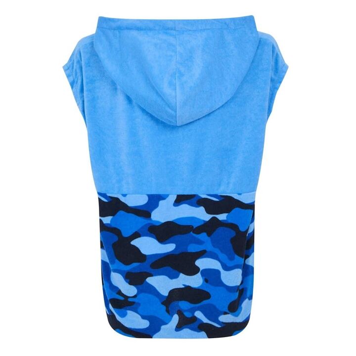 Детско пончо за преобличане Regatta Kids Towel Robe Blue Camo - 2