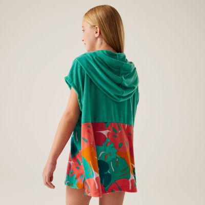 Changing poncho Regatta Kids Towel Robe Tropical Leaf