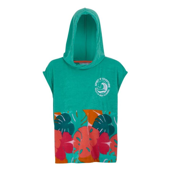 Детско пончо за преобличане Regatta Kids Towel Robe Tropical Leaf - 5