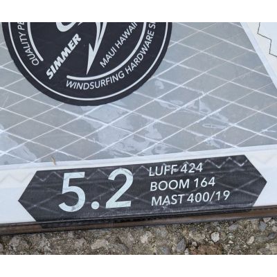 Used Windsurf sail Simmer Ace 5.2