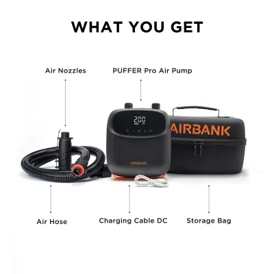 Акумулаторна помпа за кайт, лодка или SUP Airbank PUFFER Pro