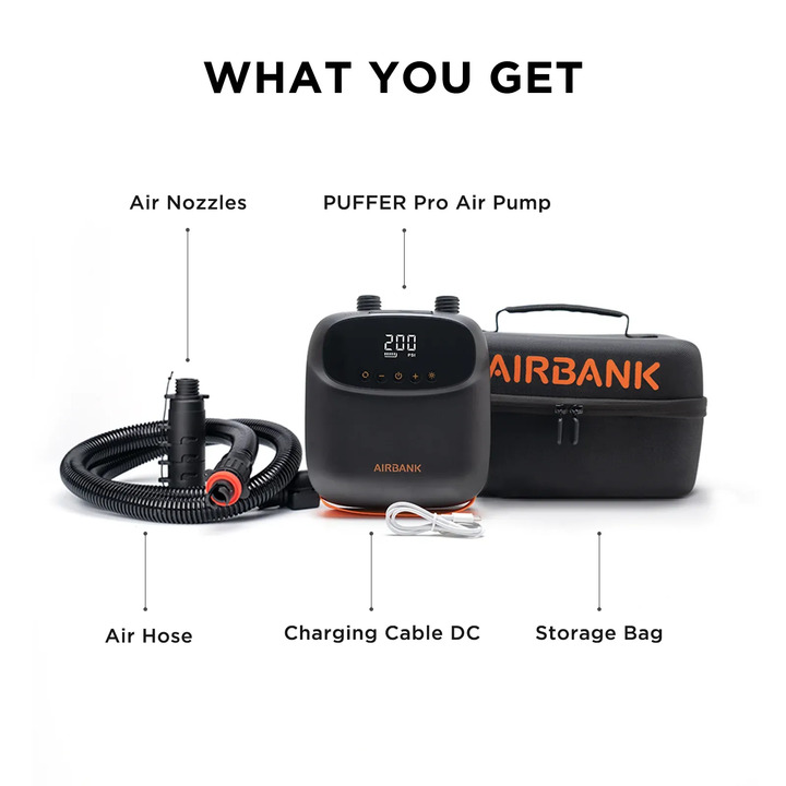 Акумулаторна помпа за кайт, лодка или SUP Airbank PUFFER Pro - 4