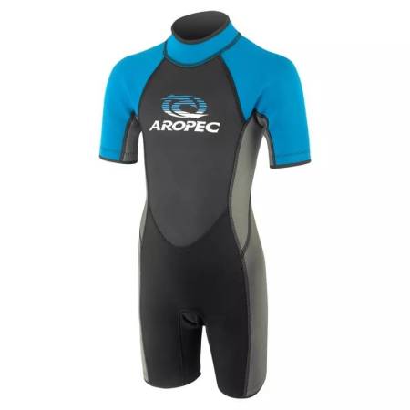 Wetsuit kids Aropec 2.5mm Blue short