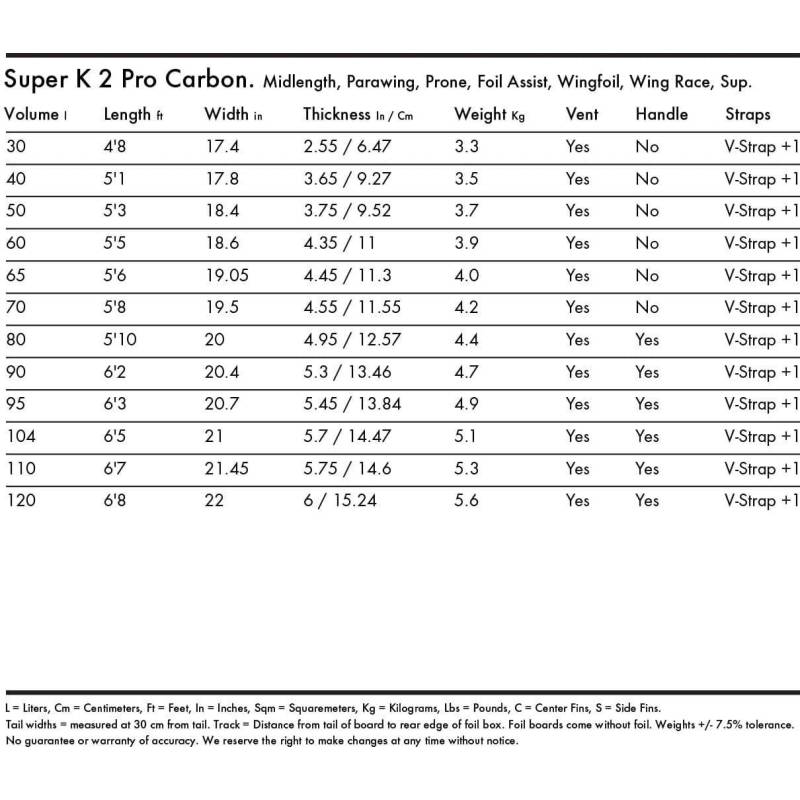 WindFoil board KT Super K V2 Pro Carbon