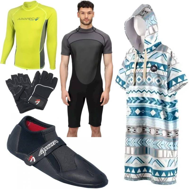 A complete starter kit for beginner windsurfers