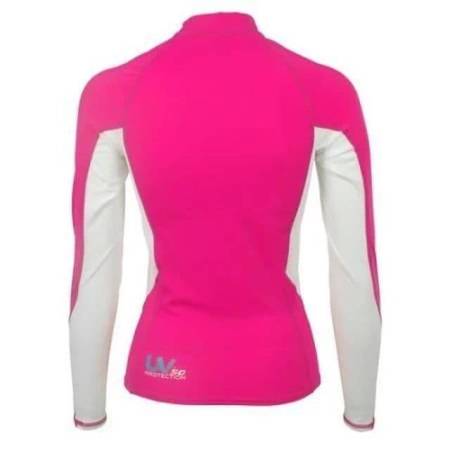 Lady's long sleeve RashGuard Aropec Myth Pink