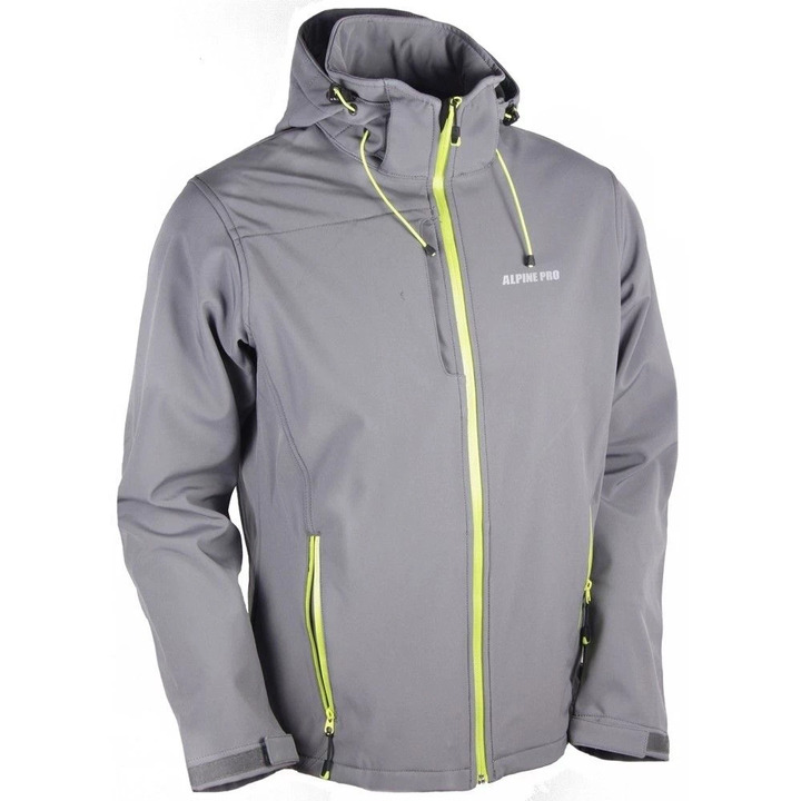 Мъжко Softshell яке Monte Pelf сиво - 1