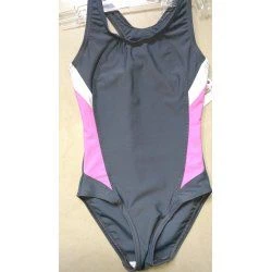 Swimming suit Prestige 0056 grey with pink - 1