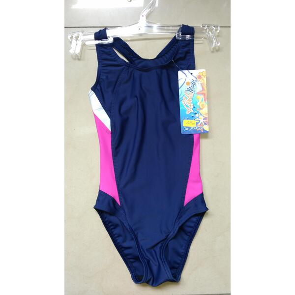 Swimming suit Prestige 0056 dark blue with pink - 1