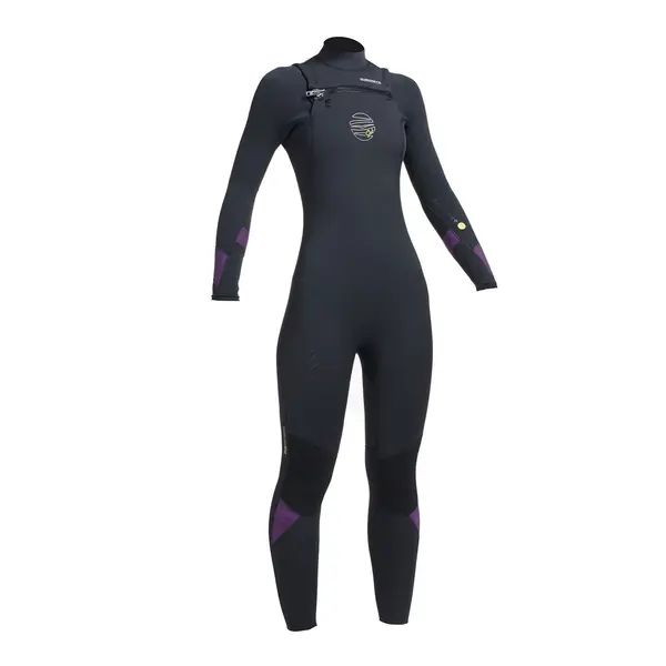Wetsuit women's GUL 5/4mm Response FX Chest Zip BKMU - 1