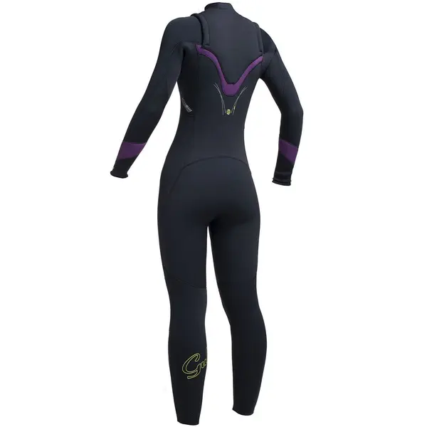 Wetsuit women's GUL 5/4mm Response FX Chest Zip BKMU - 2