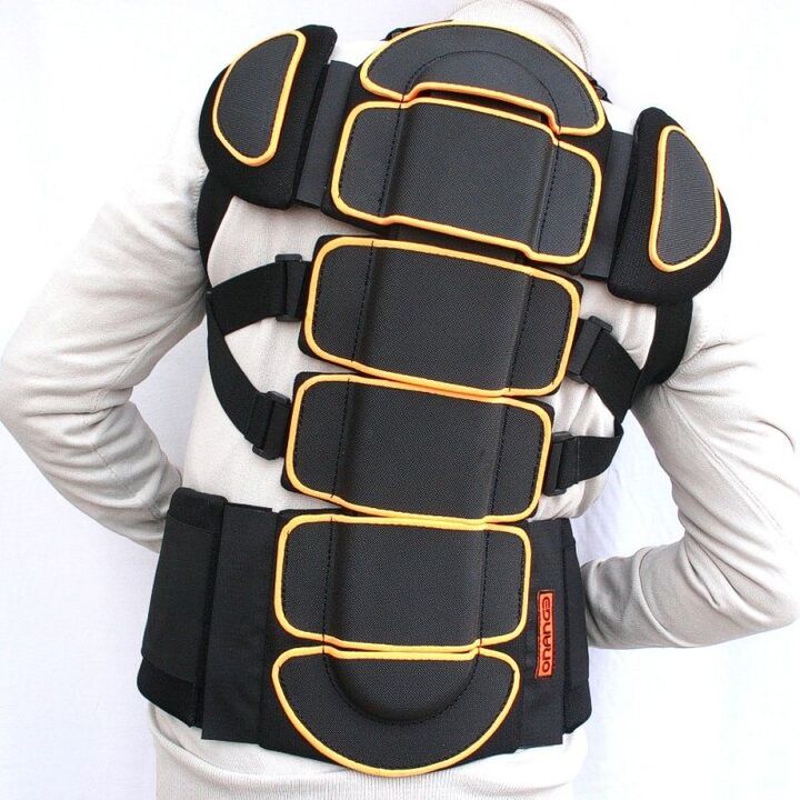 Back protector Orange 3x1 - 1