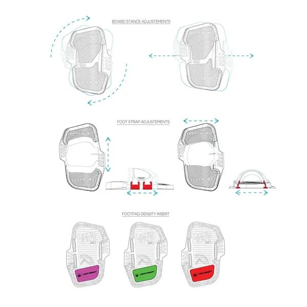 Страпове, дръжка и падове Liquid Force Pro White - 4