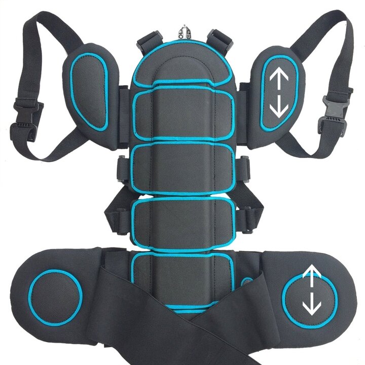 Back protector Orange 3x1 - 4