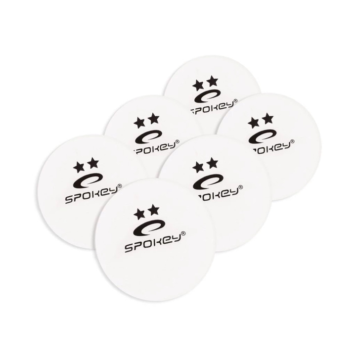 Table tennis balls Spokey Skilled white 6pcs - 2