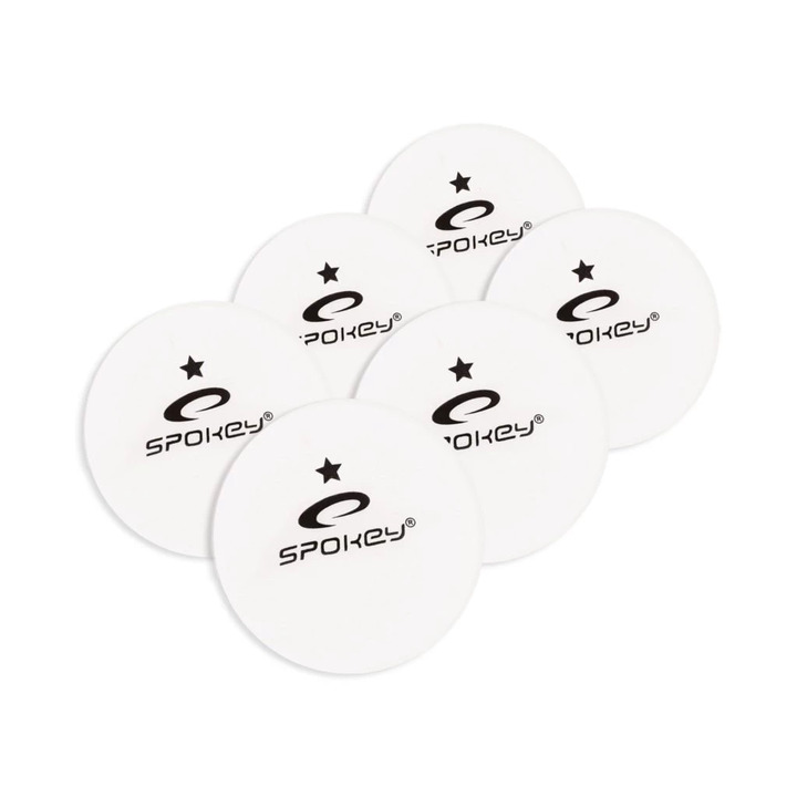 Table tennis balls Spokey Lerner white 6pcs - 2