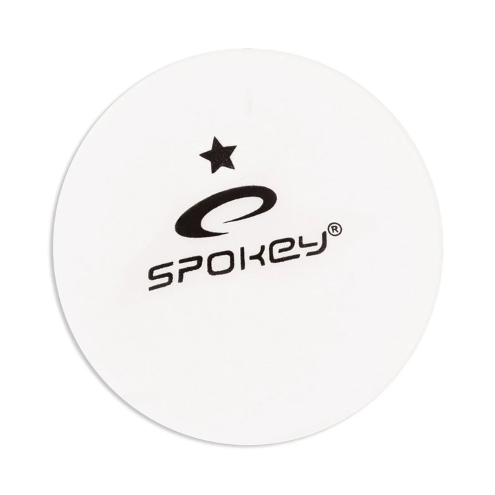 Table tennis balls Spokey Lerner white 6pcs - 1