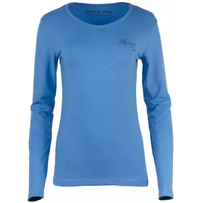 Дамска блуза Alpine Pro Ensla с дълъг ръкав синя - 1