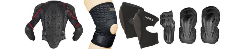 Extreme sports protectors and knee pads