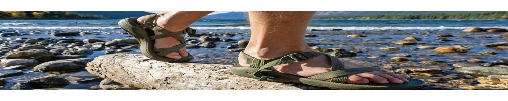 Casual and tourist sandals. Children's models